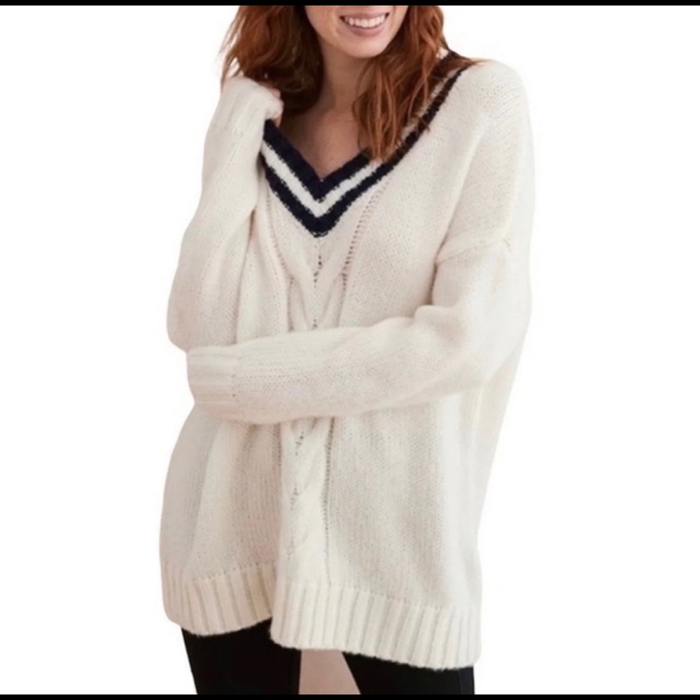 Aerie Preppy Oversized Sweater